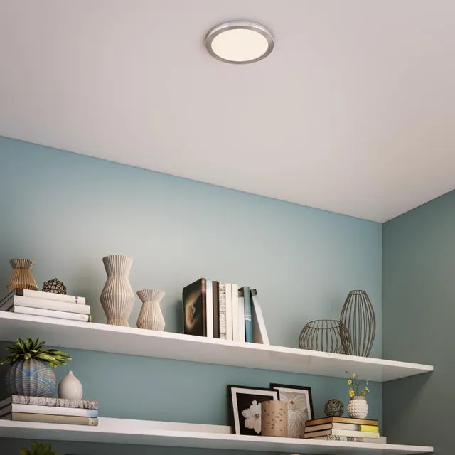 Faretto da incasso con fonte luminosa fisso Modulo LED INSPIRE MANOA nichel Ø 17.3 cm Luce cct da bianco caldo al bianco neutro