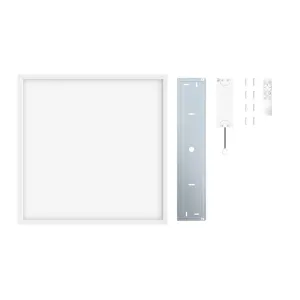 Pannello LED Gdansk bianco 59.5x60 cm con 3 temperature di colore ad intensità regolabile 5400 LUMEN, INSPIRE