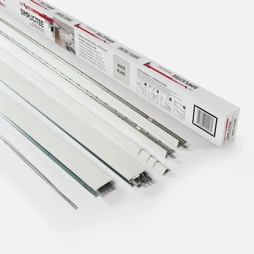 SIMPLICITEE 64 Sq Ft Drop Ceiling Tile All-In-One Grid Kit in White
