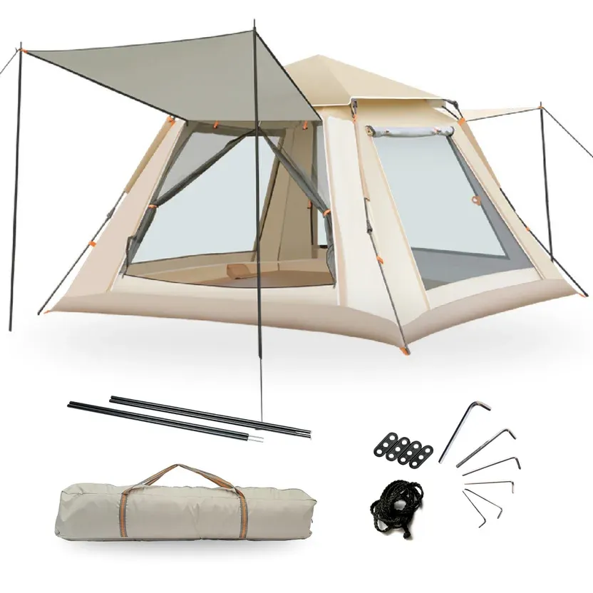 Carpa Camping Armable Impermeable 3-5 Personas Aire Libre