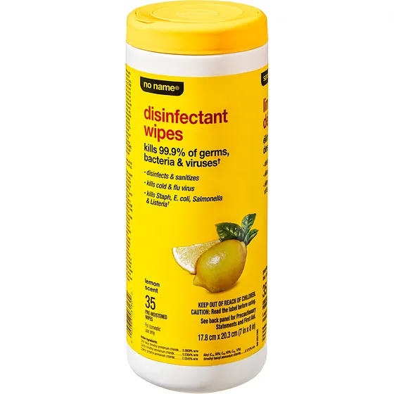 Lemon Scented Disinfectant Wipes