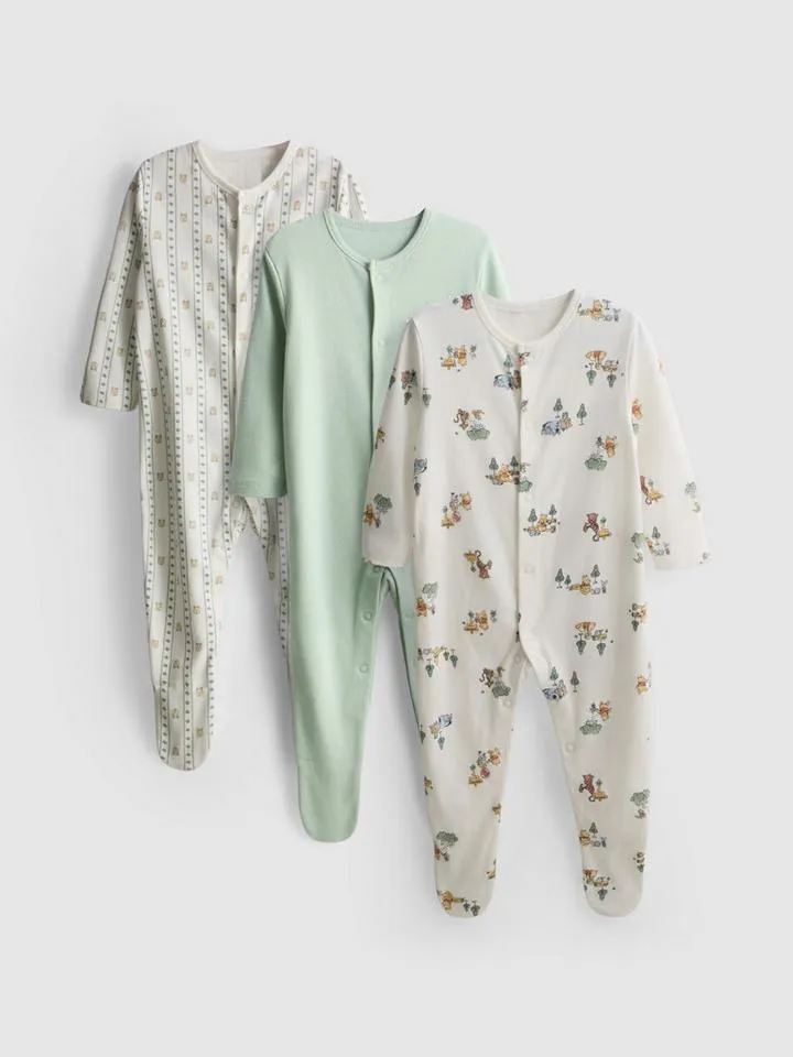 0–24 mois | 3 grenouillères Disney Winnie l'ourson