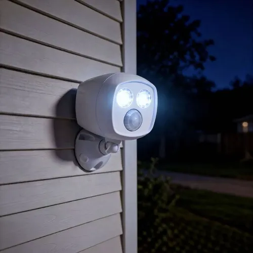 Patriot Lighting® LED Battery-Powered Motion Sensor Outdoor Security Flood Light