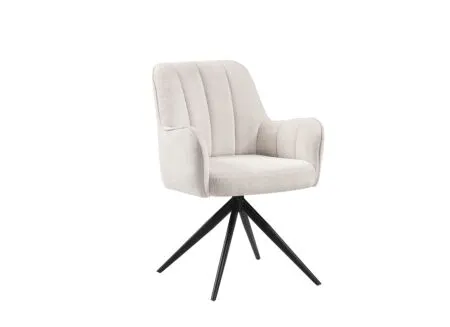 Draaistoel Bonzo 59x58x88cm - stof - wit