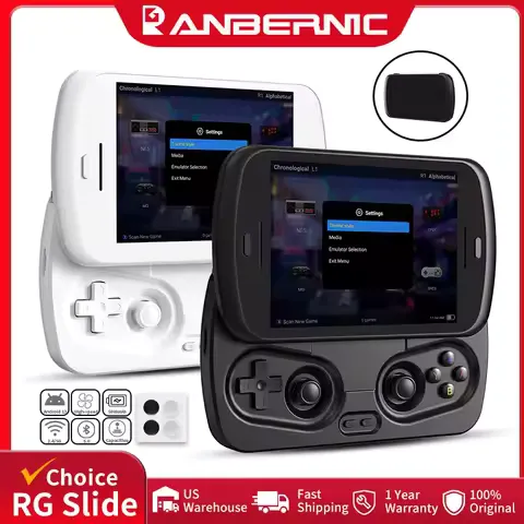 ANBERNIC RG Slide Portable Game Console 4.7-inch LTPS Transparent Display Screen 1280*960 Resolution Classic Video Game Player