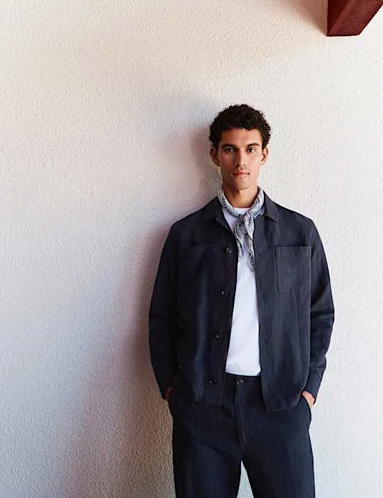 Linen Rich Overshirt