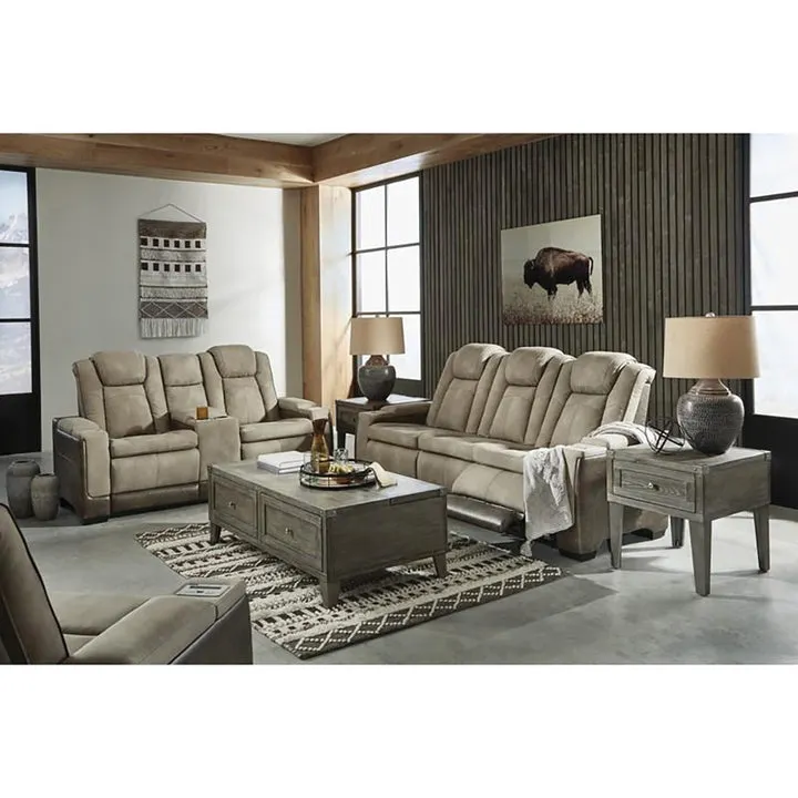 Camille Power Recline Sofa and Loveseat – Brown
