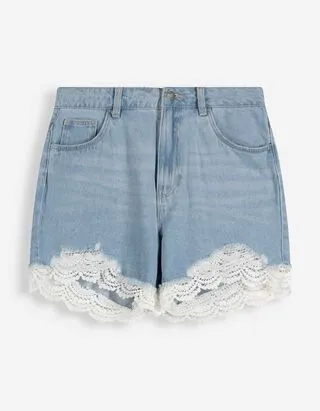 Pantaloncini - Regular Fit - celeste