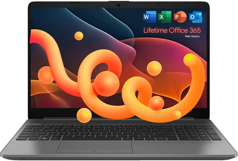 HP 255 G10 Laptop for Home or Work - Lifetime Microsoft Office 365 for Web - 15.6" Full HD - Ryzen 3 7330U (Beat Intel i5-1135G7) - 16GB RAM - 256GB SSD - HDMI - USB-C - Windows 11 w/o Mouse