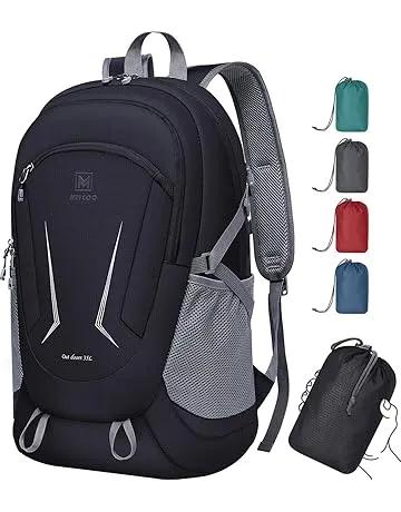 MIYCOO Backpack - Ultra Lightweight Packable Backpack for Travel Camping, Hiking Back Pack Waterproof Foldable Daypack for Men Women Black