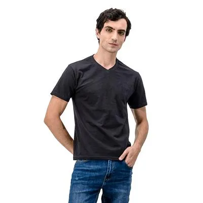 Playera Hummo Hombre Lisa Cuello V Manga corta