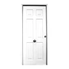 Puerta de entrada blanca yedra izquierda 210 x 90 cm