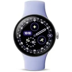 Google Pixel Watch 4 (41mm) - Android - 2 Years of Data- Heart Rate,Sleep & Fitness Tracking -30-Hour Battery -Polished Silver Aluminum Case - Iris Active Band - LTE (2025) -Google Pixel Watch app