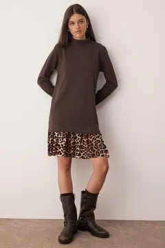Vestido mini jersey