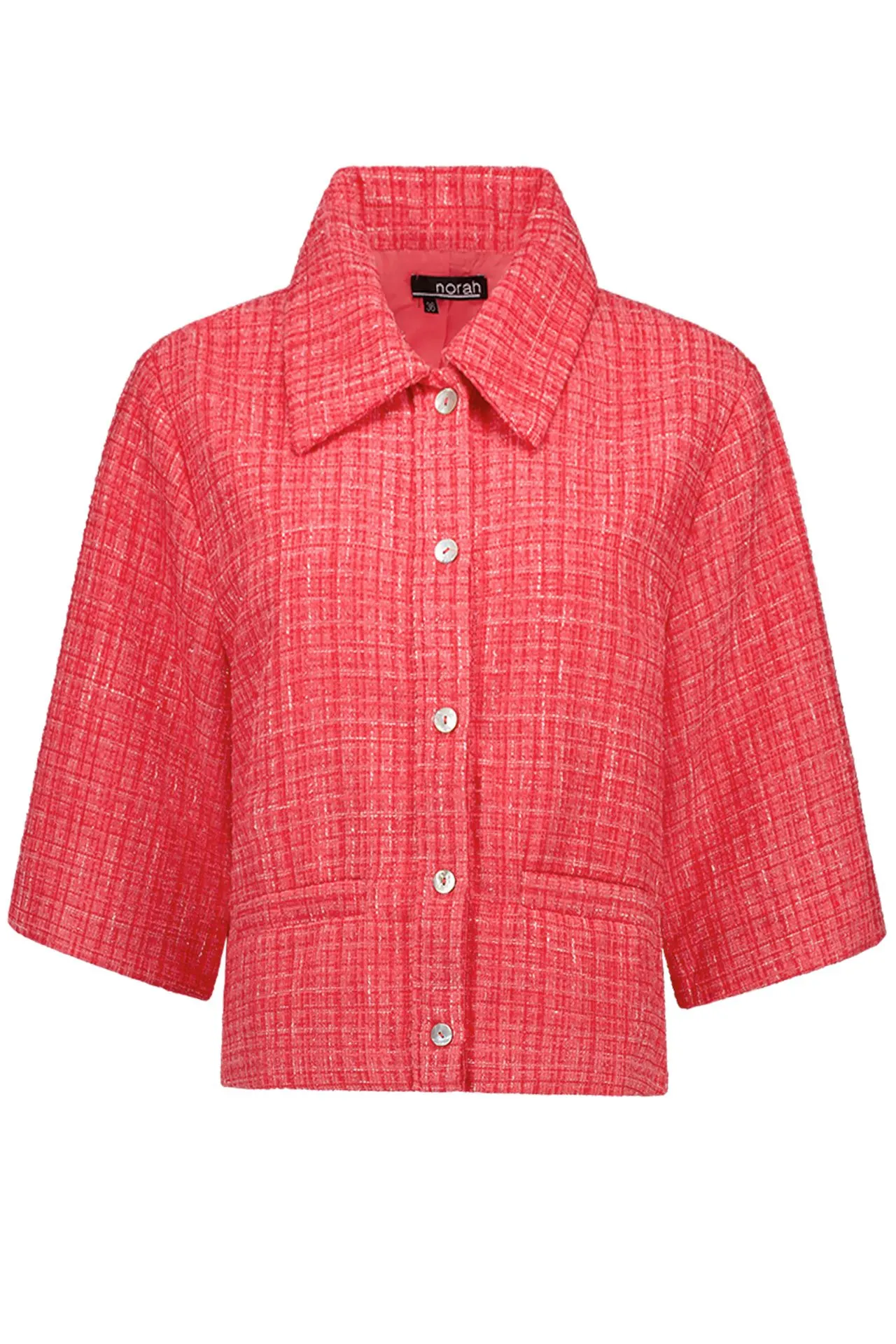 Roze jasje met geweven structuur