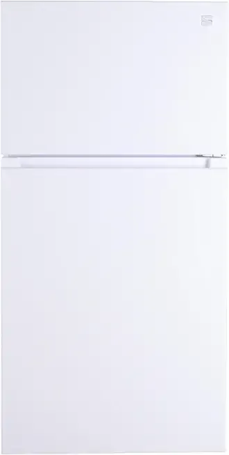Kenmore 33 in. 20.4 cu. ft Capacity Refrigerator/Freezer with Full-Width Adjustable Glass Shelving, Humidity Control Crispers, Ice Maker, ENERGY STAR Certified, White