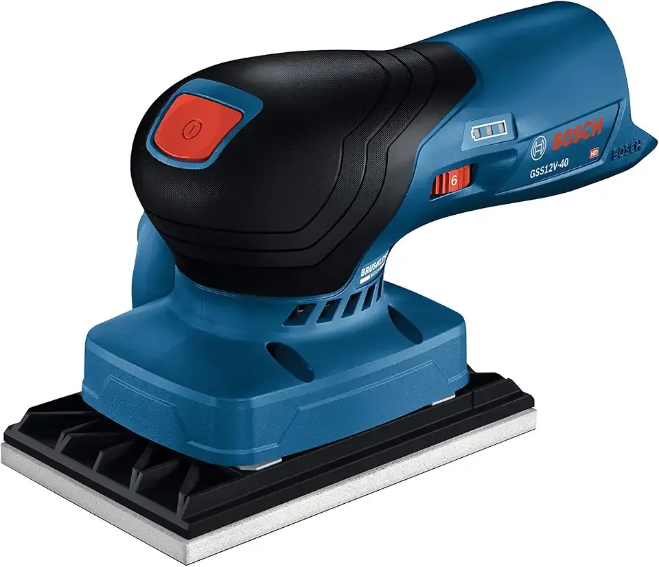 GSS12V-40N 12V Max Brushless Orbital Finishing Sander With Dust Bag, 1/4 and 1/3 Sheet (Bare Tool)