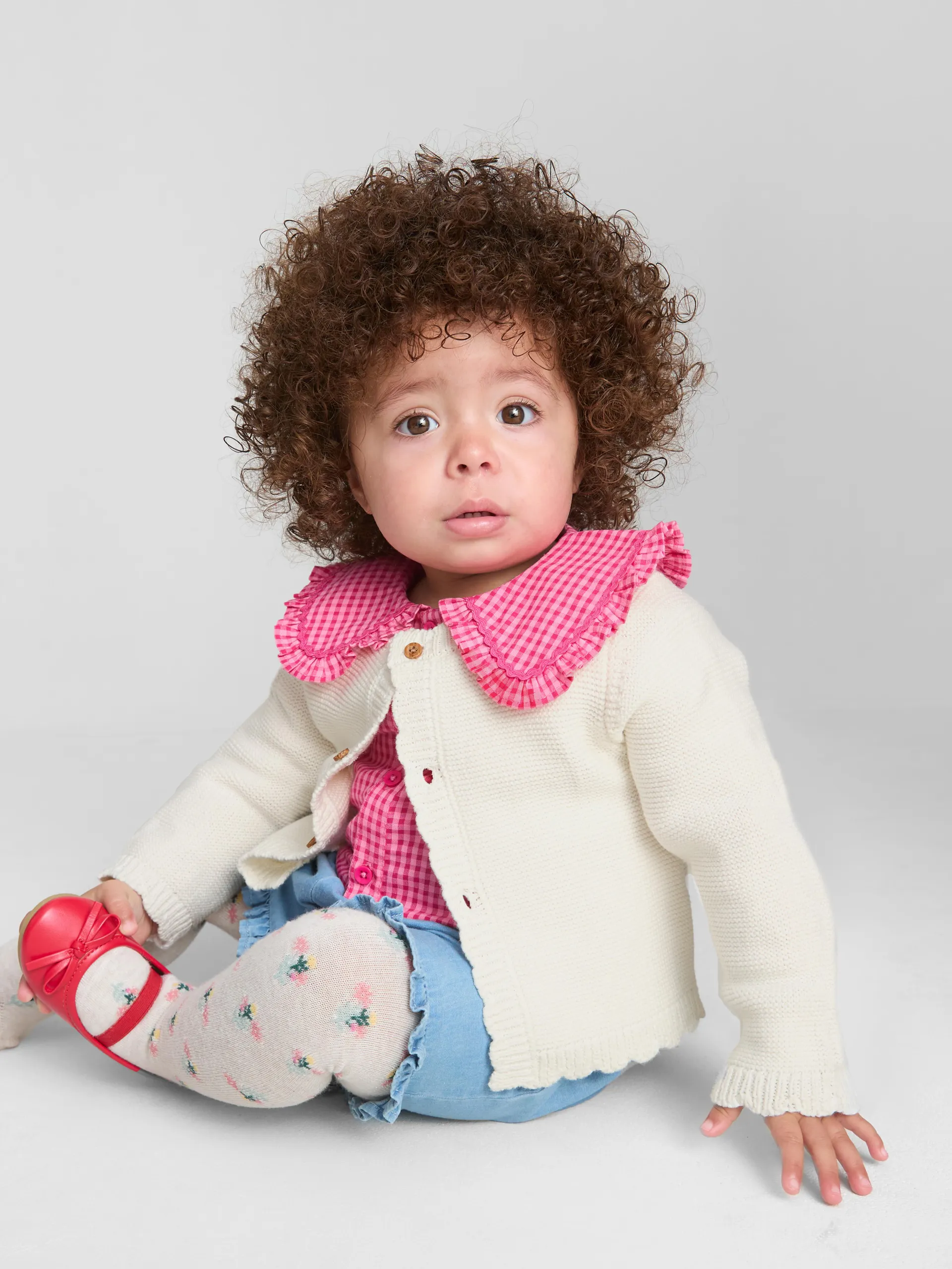 0-18 mois | Gilet à finitions festonnées nouveau-né