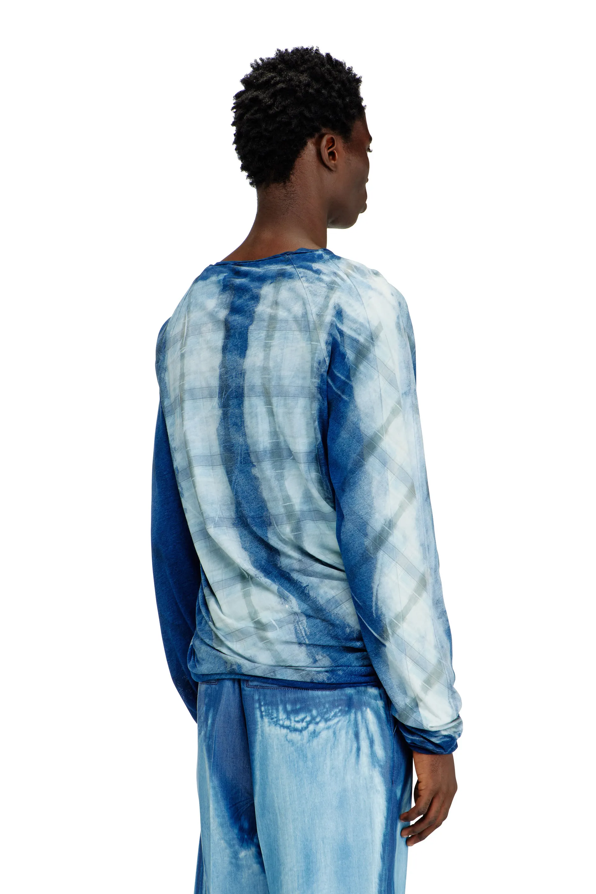 Twisted layered top with X-ray effect