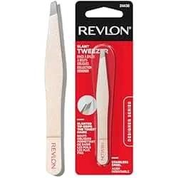 Revlon Designer Series Slant Tweezer, High Precision, Made With Long Lasting Stainless Steel, 1 Count