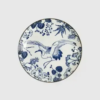 Tokyo Design Flora Japonica Plate 20cm Crane