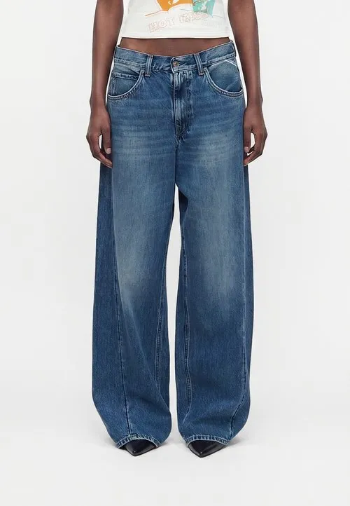 NARJA - Wide leg - medium blue