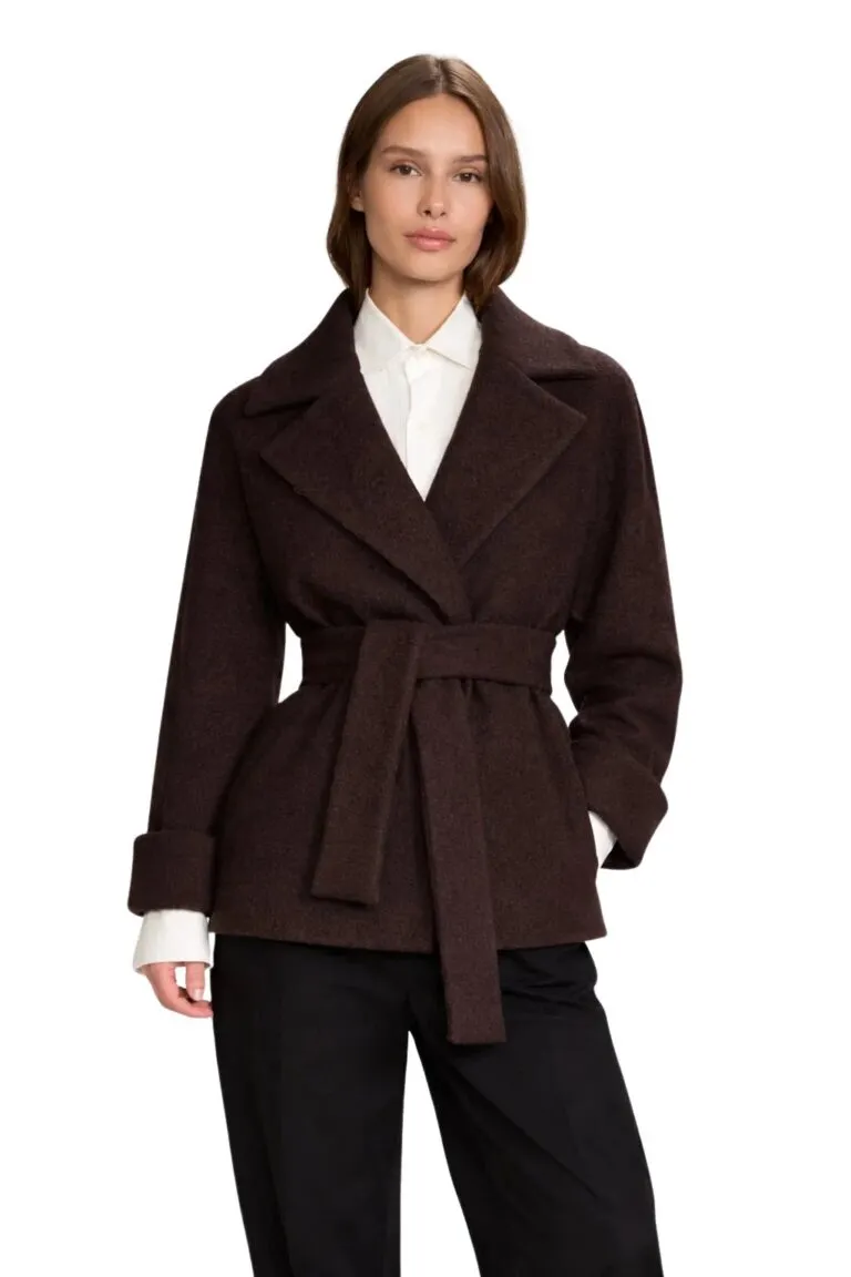 Wool Coat Short - Brun