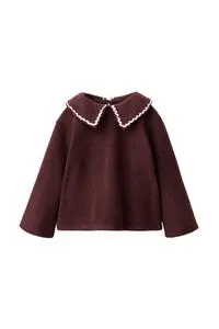 WAVY TRIM COLLAR KNIT JUMPER
