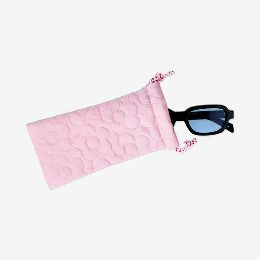 Quilted floral spectacle case