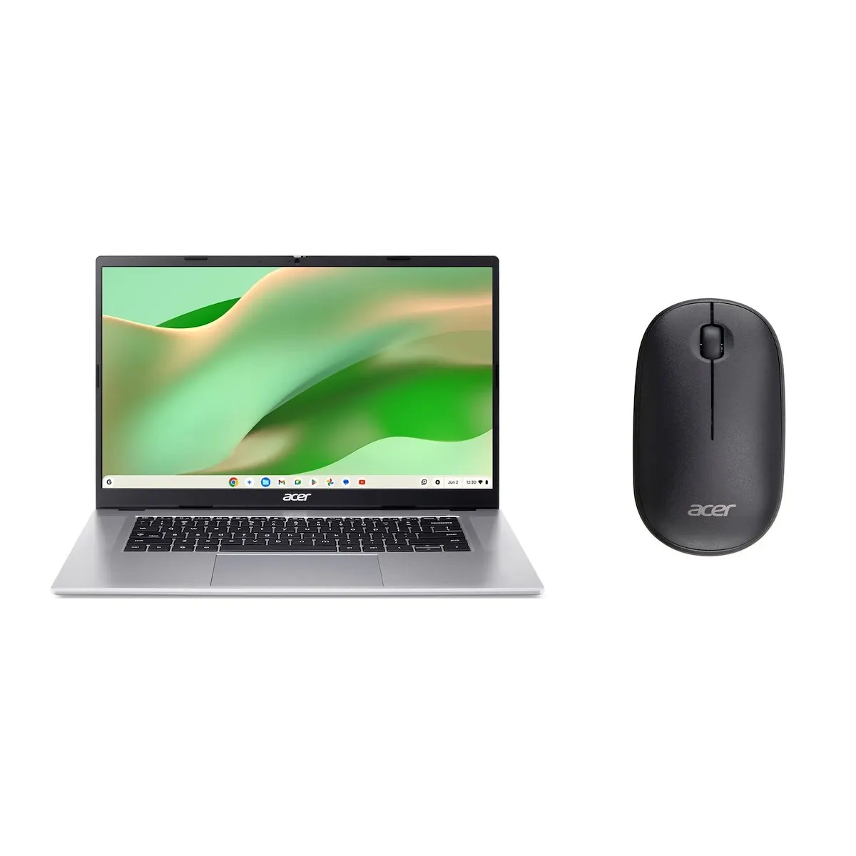 ACER - CHROMEBOOK 315 CB315 - 8H - 88G3 + MOUSE WIRELESS - 15.6 POLLICI - SILVER