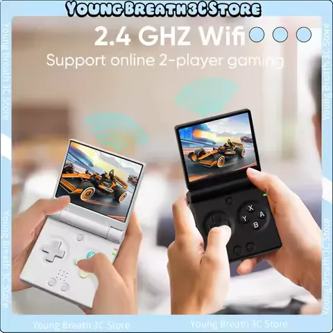 MIYOO Mini Flip Retro Handheld Game Console With New Hinge 2.8''IPS Screen Portable Video Game Consoles Classic Gaming Emulator