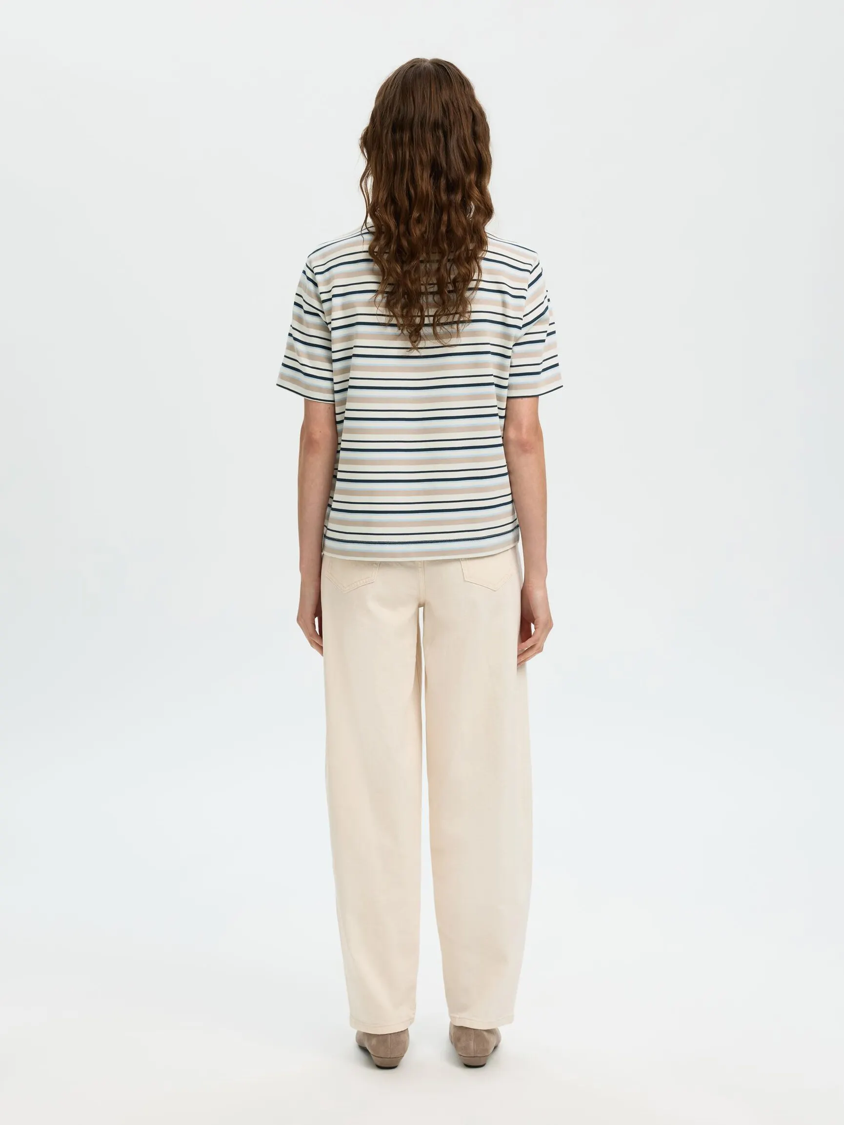 STRIPETE BOXY FIT T-SKJORTE