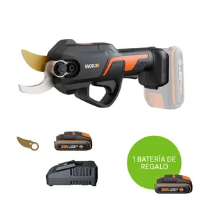 Tijera de poda a batería WORX WG330E.1 de Ion litio