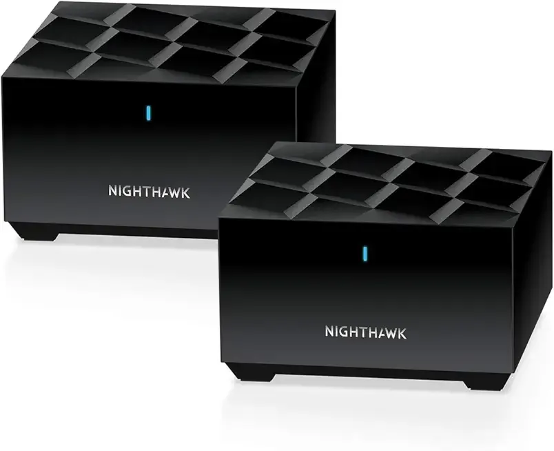 Nighthawk Advanced Whole Home Mesh Dual Band WiFi 6 System (MK72)– AX3000 Router with 1 Satellite Extender, Coverage up to 3,000 sq. ft. and 35+ Devices - Free Expert Help