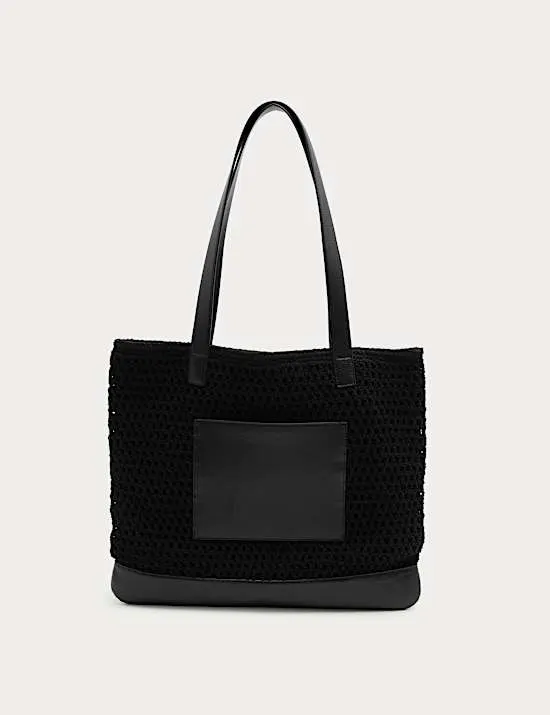 Pure Cotton Crochet Style Tote Bag