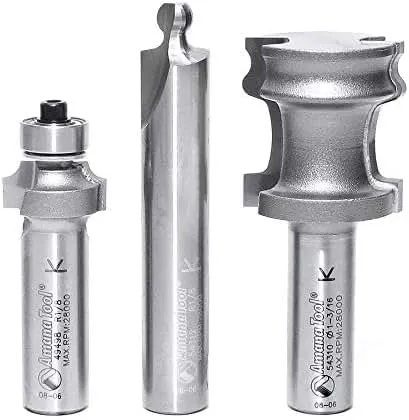 Amana Tool - (54314) 3-Piece Carbide Tipped Tambour Doo…