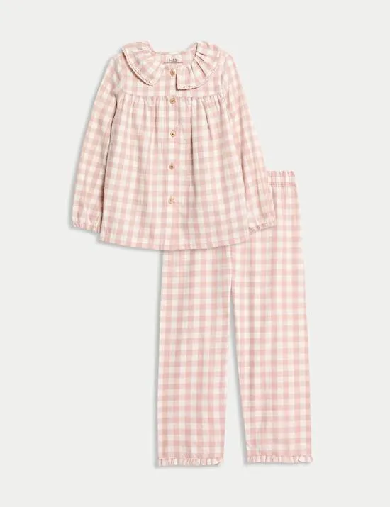 Pure Cotton Checked Pyjamas (9 Mths-10 Yrs)