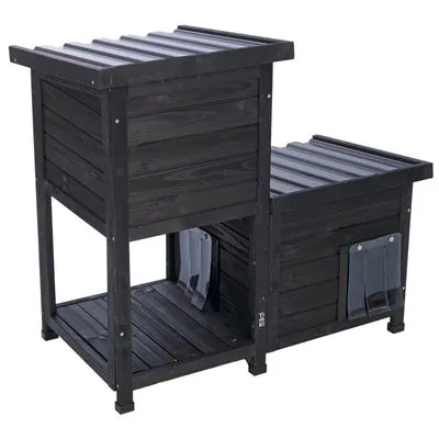 TIAKI Maison à deux étages Minuit pour chat
