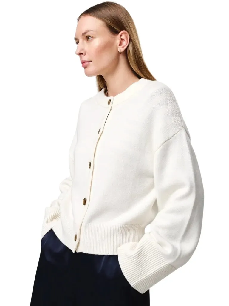 Henrikke Cardigan - Hvit