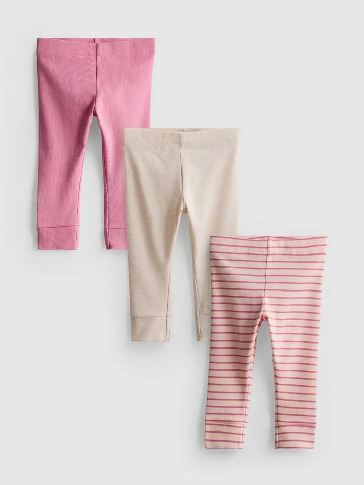 0–18 mois | Lot de 3 leggings nouveau-né