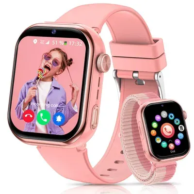 2026 NEW 1000mAh 4G Kinder Smartwatch mit GPS & Telefonfunktion Smartwatch für 4–12 Jungen und Mädchen, für Android und IOS