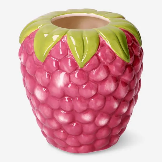 Pink raspberry vase - 14 cm