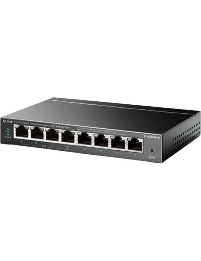 Switch TL-SG108PE 8xLAN (4x s PoE), černá
