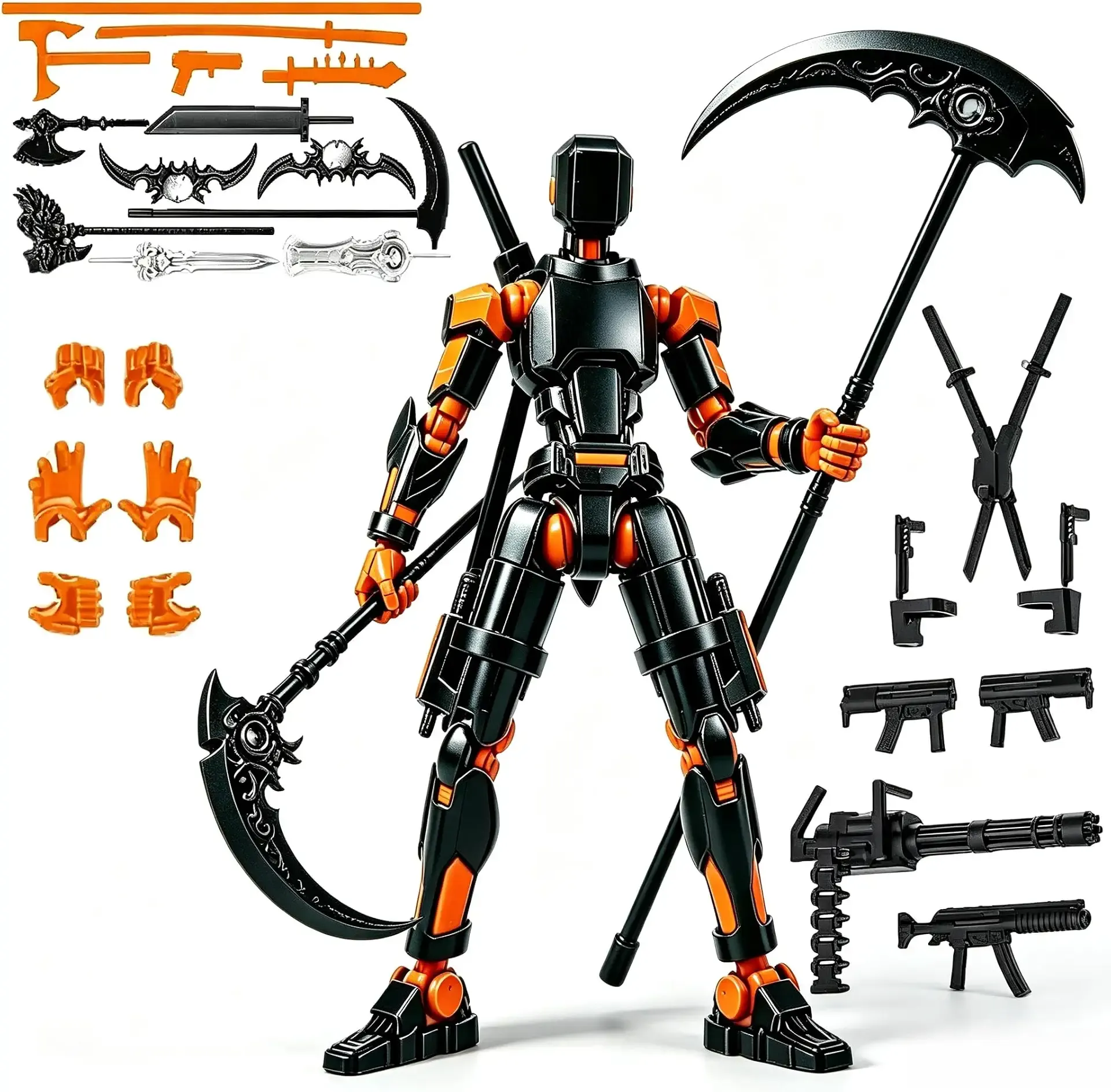 Assembly Completed Titan 13 Action Figure | Desktop Decor, Collectible Display, Multiple Accessories
