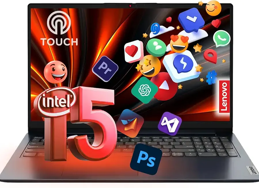 Lenovo IdeaPad Business Laptop with Lifetime Office 365 for The Web - 15.6" FHD Touchscreen Display - Intel 13th 10-Core i5 (Outperforms i7-1255U) - 16GB RAM - 512GB SSD - Windows 11 w/o Mouse