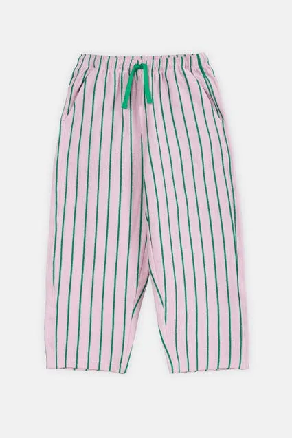 Kids broek met strepen en striklint