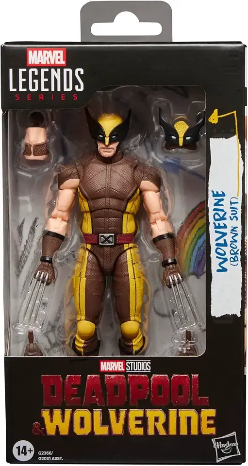 Marvel Legends Series Wolverine (Brown Suit), Marvel Studios' Deadpool & Wolverine Movie Collectible 6-Inch Action Figure Gift