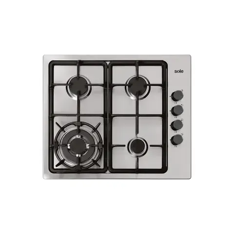 Encimera Empotrable A Gas 4 Hornillas 3120SOLCO036V2 Inox