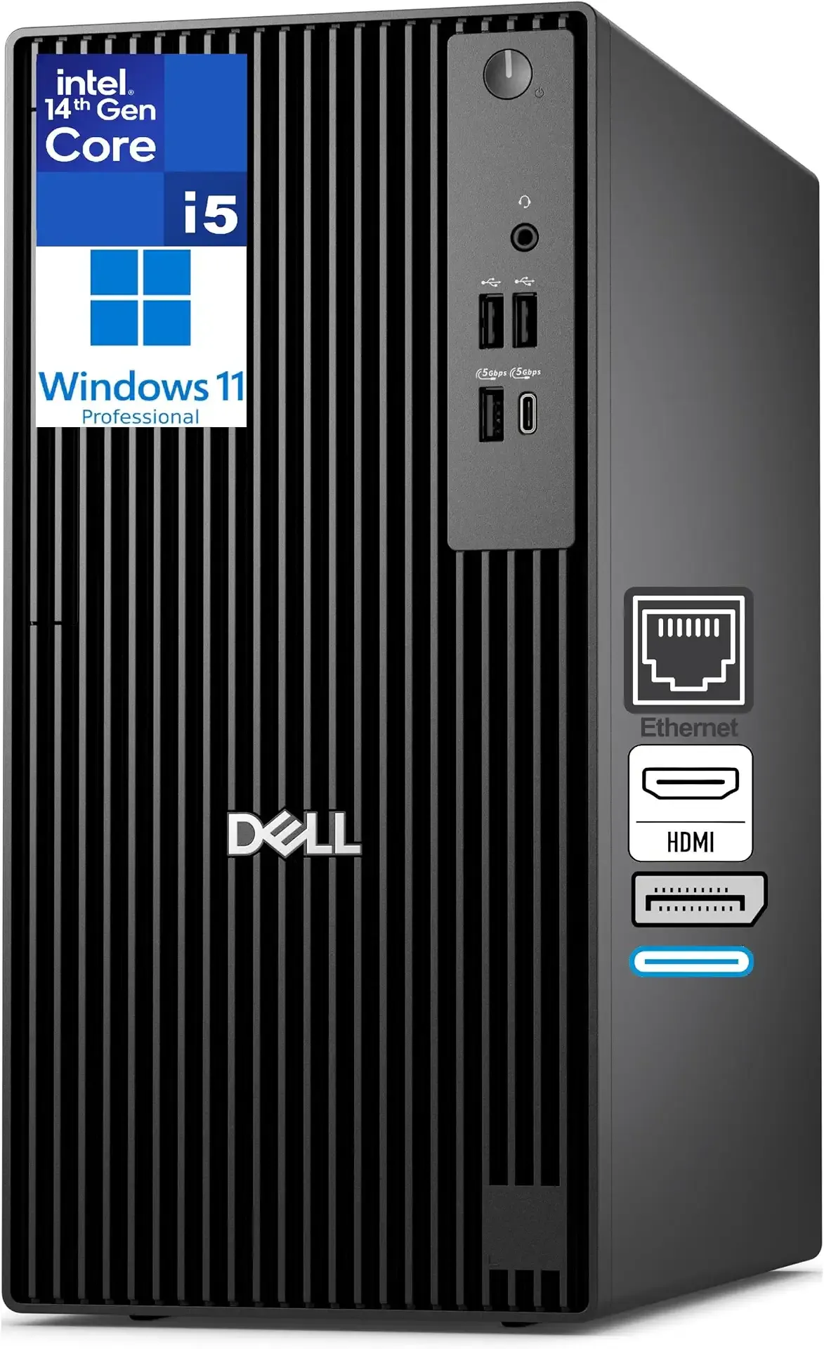 Dell Business Tower Desktop, 14th Gen Intel i5-14500 vPro (14-Core, up to 5.0GHz), 8GB DDR5, 512GB PCIe SSD, Support Dual Monitor, Windows 11 Pro– for Business Productivity & Enterprise