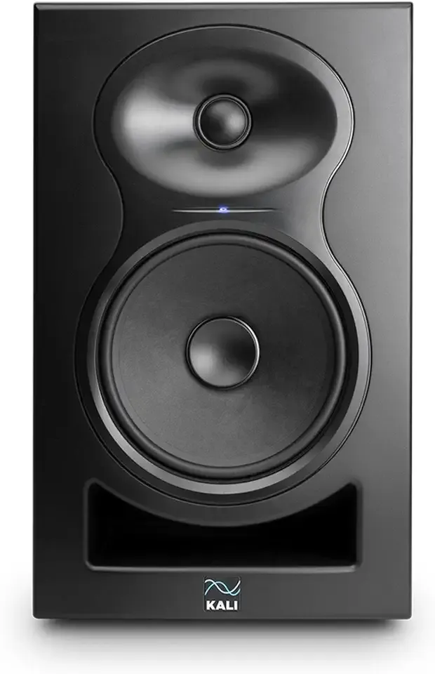 KALI AUDIO LP-6 V2 6.5" Project Lone Pine Powered Studio Monitor - Low-Noise Bi-Amped Professional Studio Speaker for Music Production - 80W, 115dB Max SPL - TRS, RCA, XLR Inputs - Single, Black